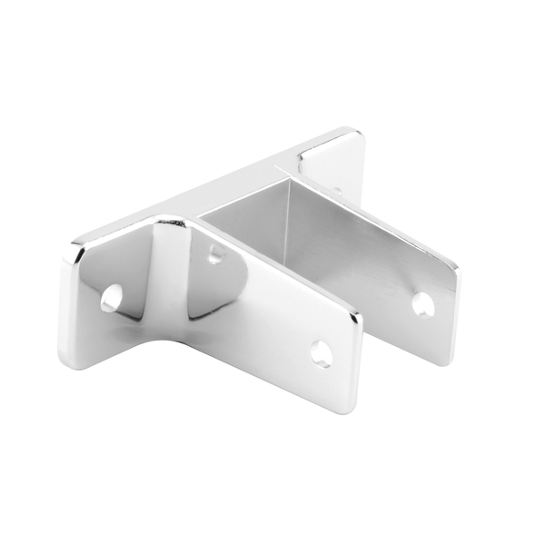 Prime-Line Two Ear Wall Bracket, For 1-1/4 in. Panels, Zinc Alloy, Chrome Plated Single Pack 656-6368